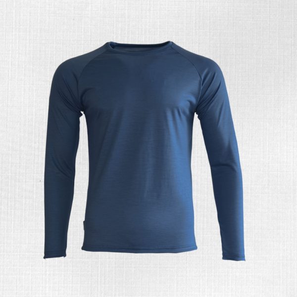 Merino tričko Kriváň pre mužov oceľová modrá