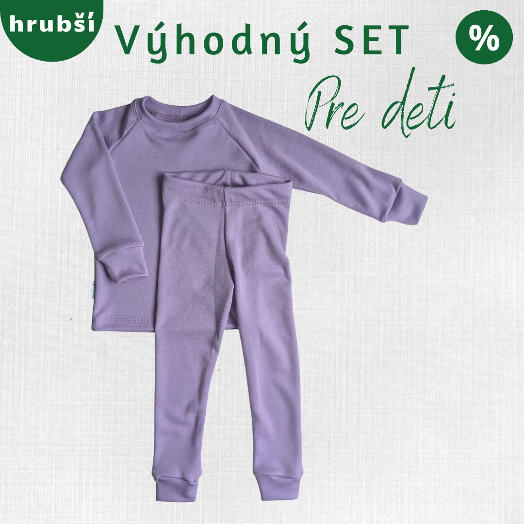 Detský merino termo set Hronček 140 – 164 cm