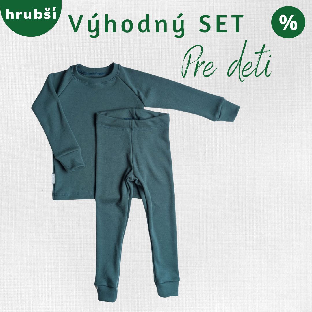Detský merino termo set Hronček 116 – 140 cm