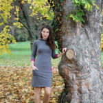 jesenné merino šaty