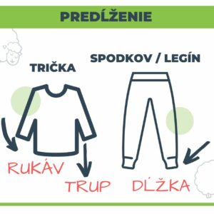 Predĺženie merino oblečenia