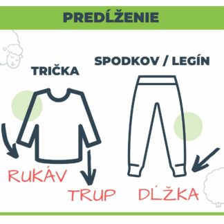 Predĺženie merino oblečenia