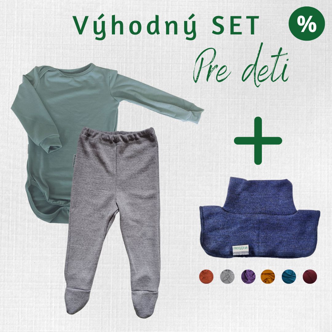 Merino set – body Bacúch a polodupačky Priečne