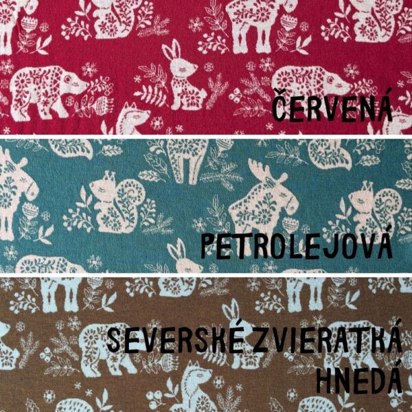 Vzorované merino so zvieratkami