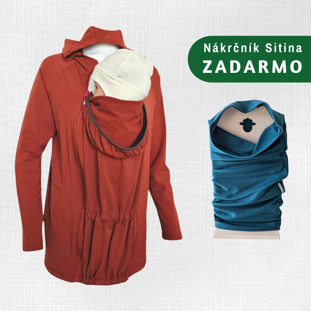 Dámska merino mikina Magurka so vsadkou na nosenie