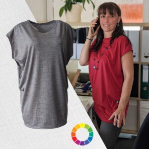 Overszize merino tričko tenké