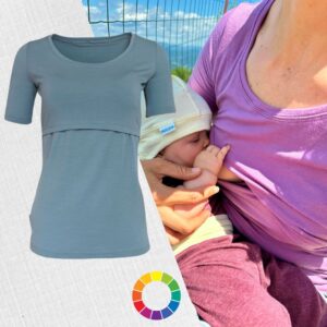 Funkčné merino tričko na dojčenie