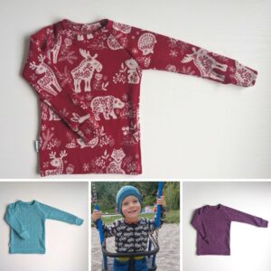 Zimné hrubé vlnené tričko