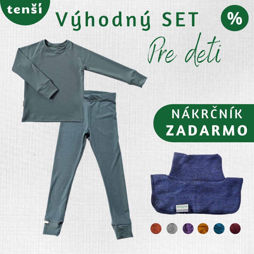 Detský merino set Pasienok 116 – 140 cm