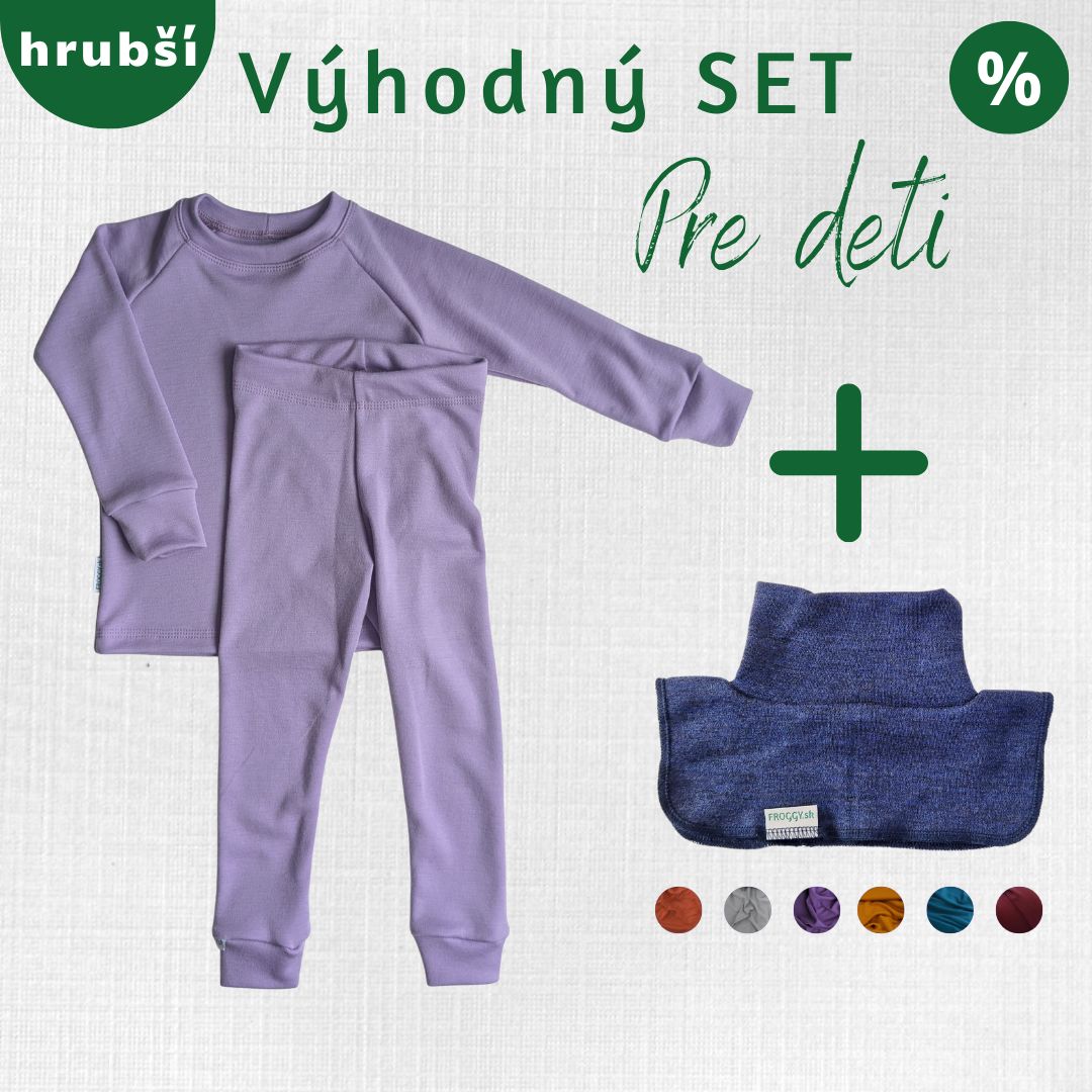 Detský merino termo set Hronček 92 – 116 cm