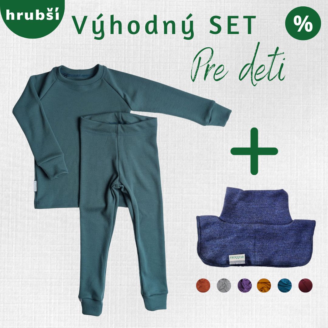 Detský merino termo set Hronček 116 – 140 cm