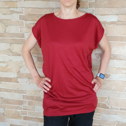 Pohodlné oversized tričko z merina pre dámy