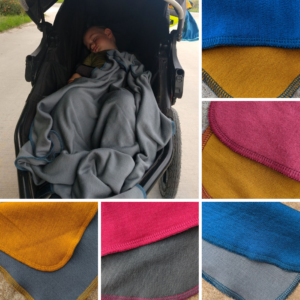 Detské termo deky z merino vlny 2 vrstvová