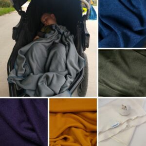 Detská deka z merino vlny do kočíka