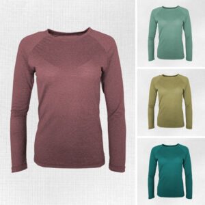 Dlhý rukáv tričko dámske merino tencel konope