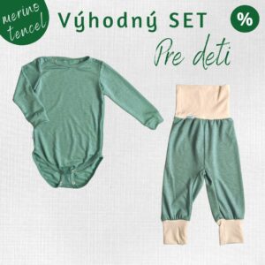 Lacnejší set merino tencel konope pre bábätká