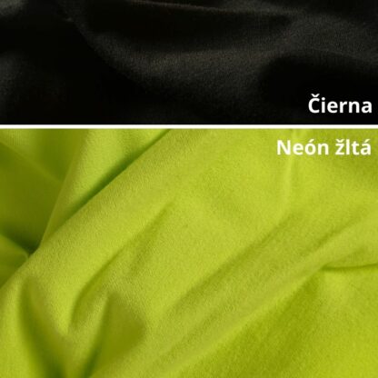 Merino softshell neon žltý - čierny patent