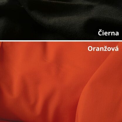 Merino softshell oranžová- čierny patent