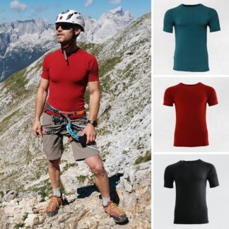 Elastické merino tričko s krátkym rukávom
