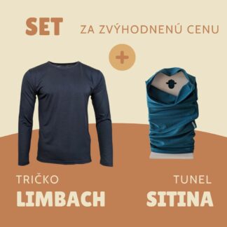 Merino set - tričko Limbach - tunel Sitina