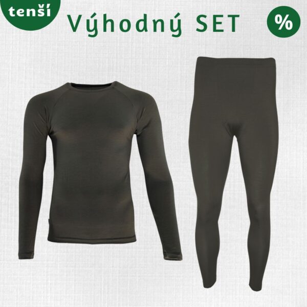 Elastický merino set pánsky