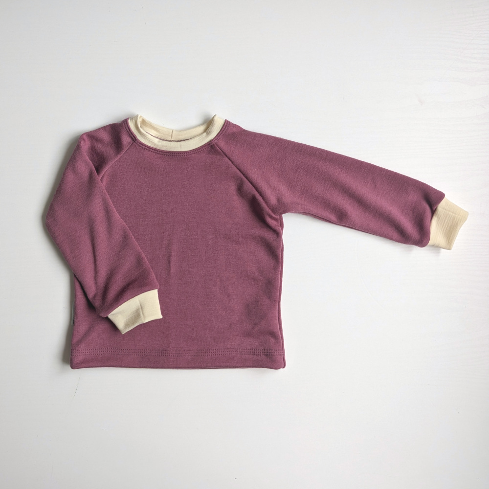 Staroružové merino tričko pre bábätko