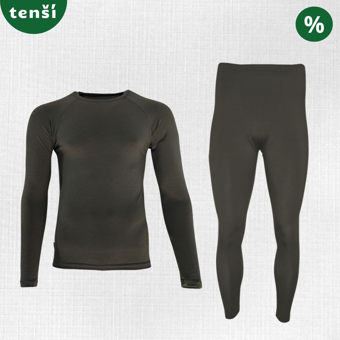 Tenší merino set pánsky