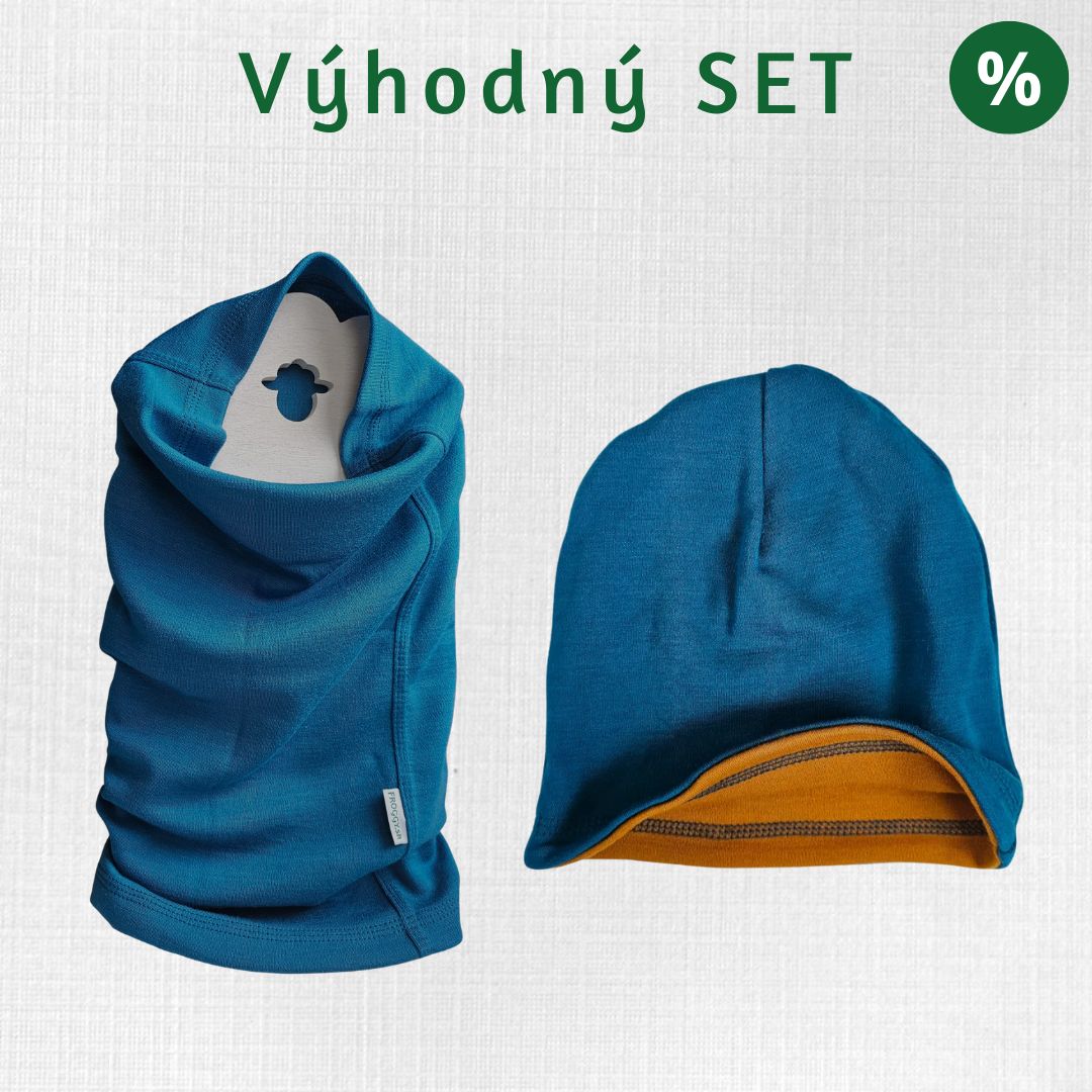 Merino set – čiapka Kečka a nákrčník Bôrik