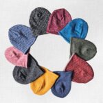 Vzorované merino čiapky unisex