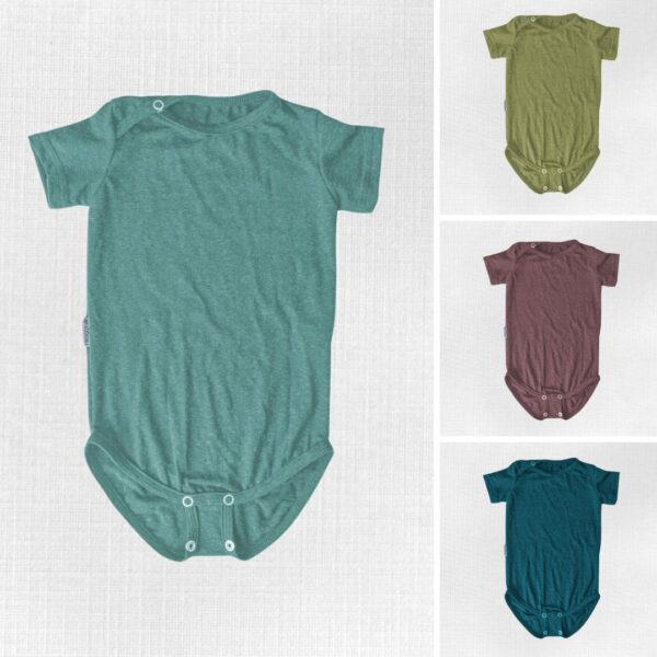 Merino body s krátkym rukávom vlna a tencel