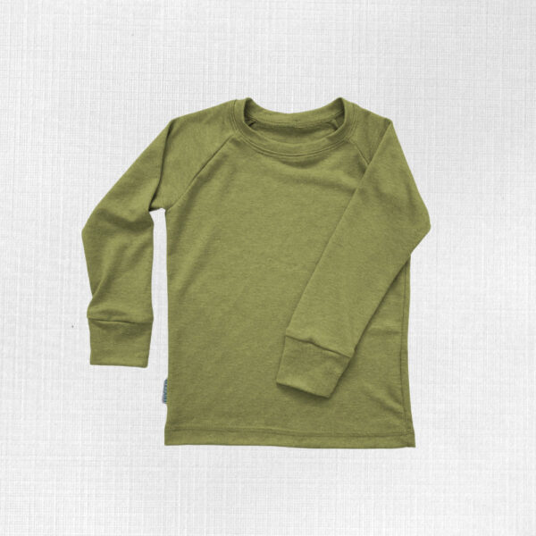 Detské tričko s dlhým rukávom merino tencel