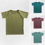 Detské merino tencel tričko s krátkym rukávom