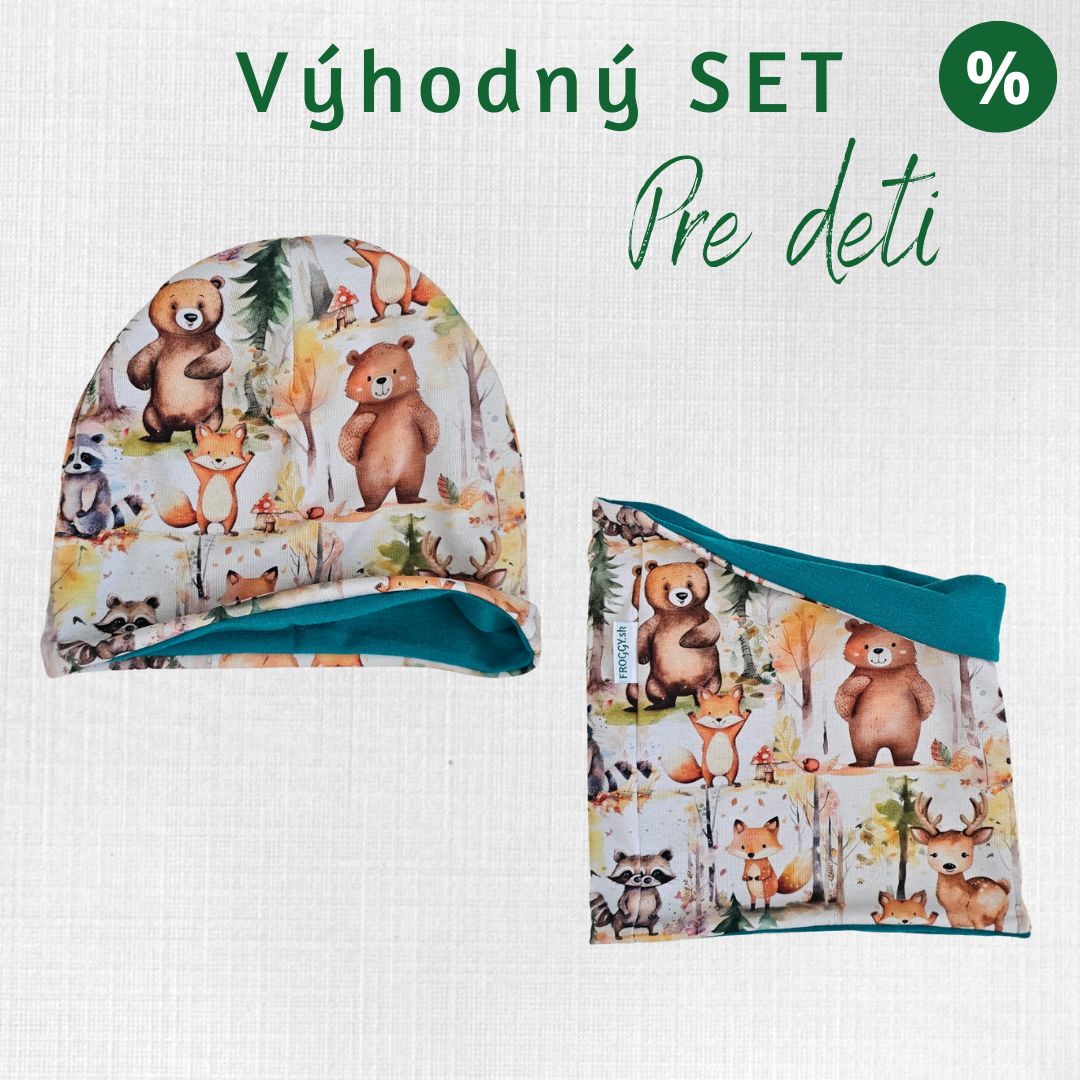 Merino set – detská čiapka Čemerka a nákrčník Horelica
