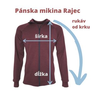 Mikina z merino vlny Rajec