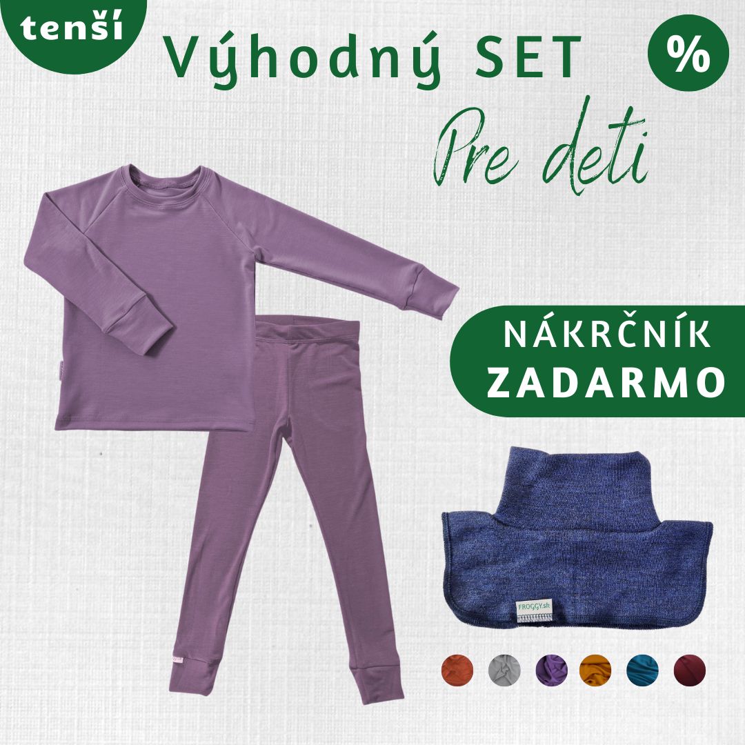 Detský merino set Pasienok 140 – 164 cm