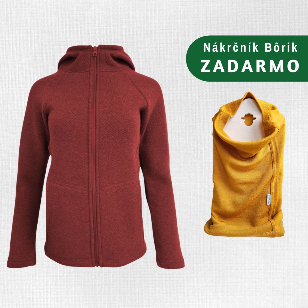 Dámska vlnená termo mikina Bystrá