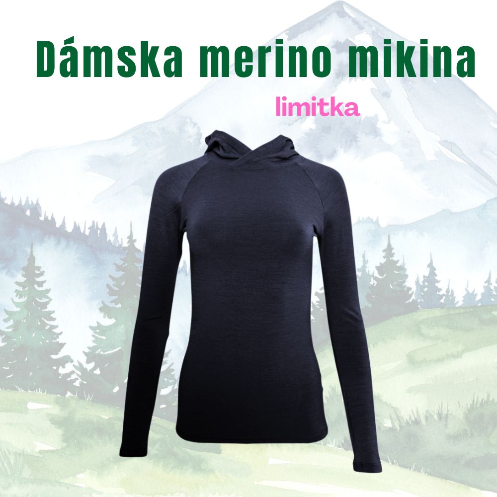 Dámska ľahká merino mikina – limitka
