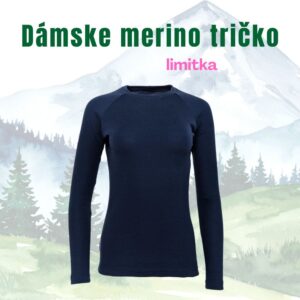 Merino limitka tričko dámske