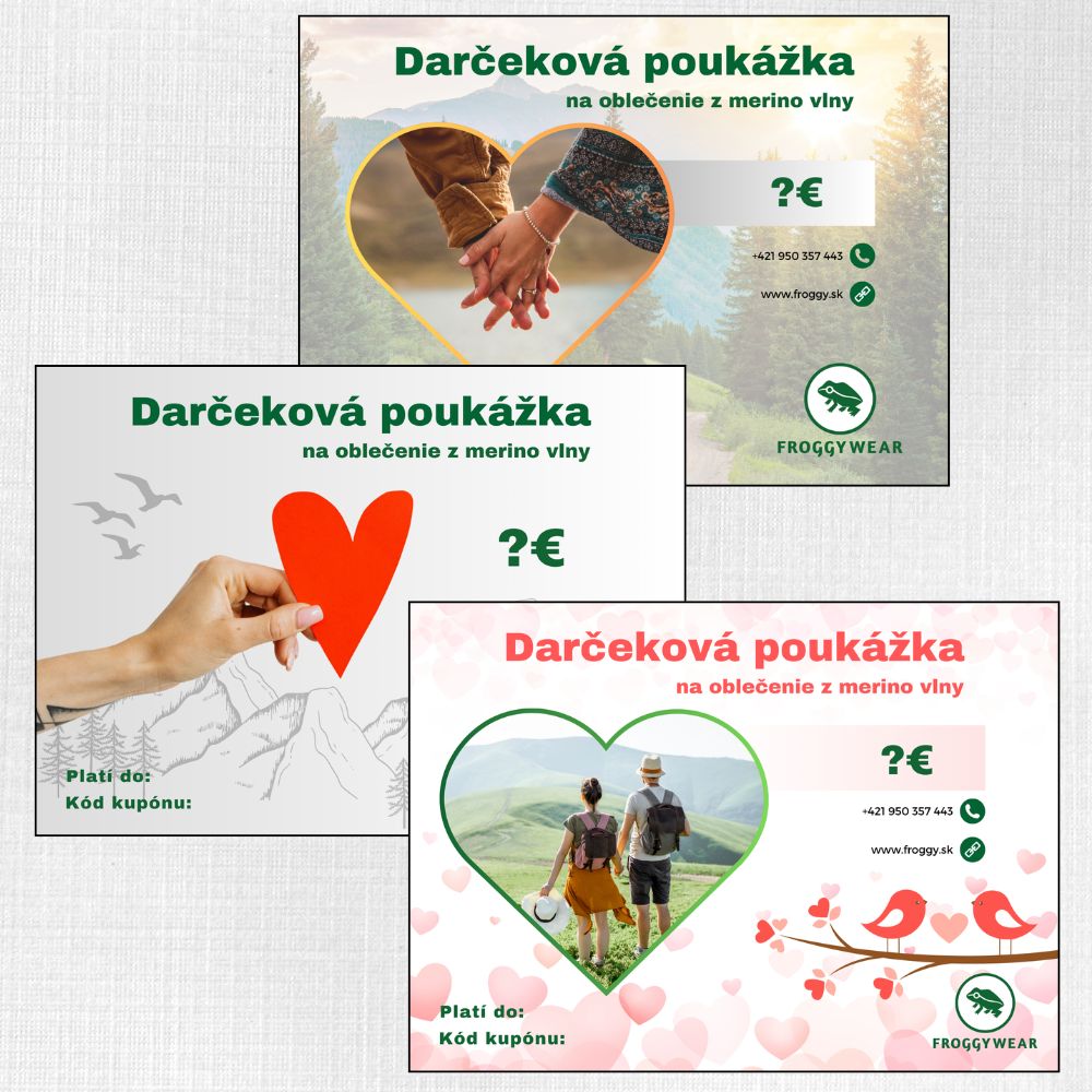 Valentínska darčeková poukážka