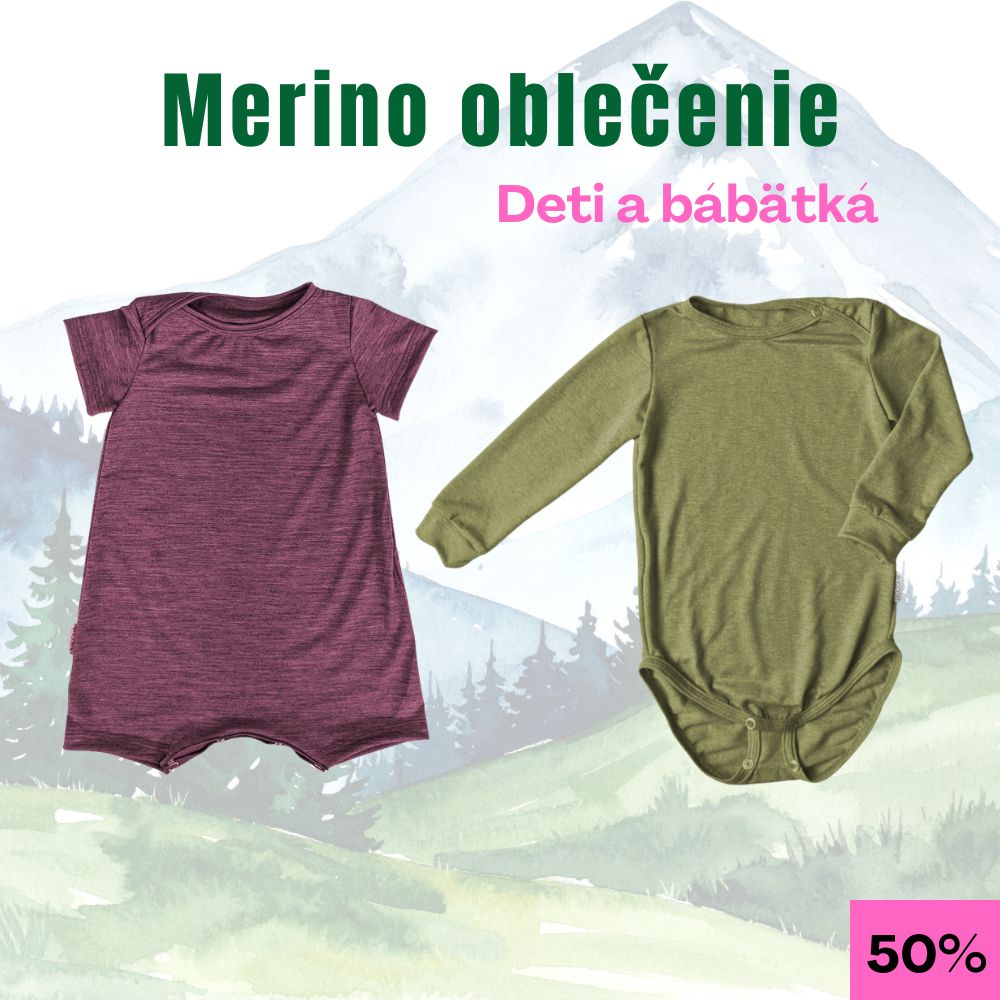 Merino body a opaľovačky pre bábätká
