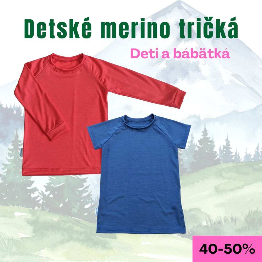 Detské merino tričká