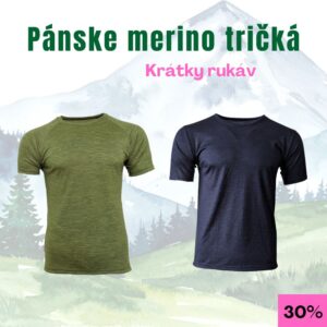 Pánske merino tričká tenké