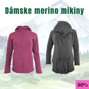 Dámske merino mikiny hrubé