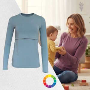 Merino tričko na kojenie dámske