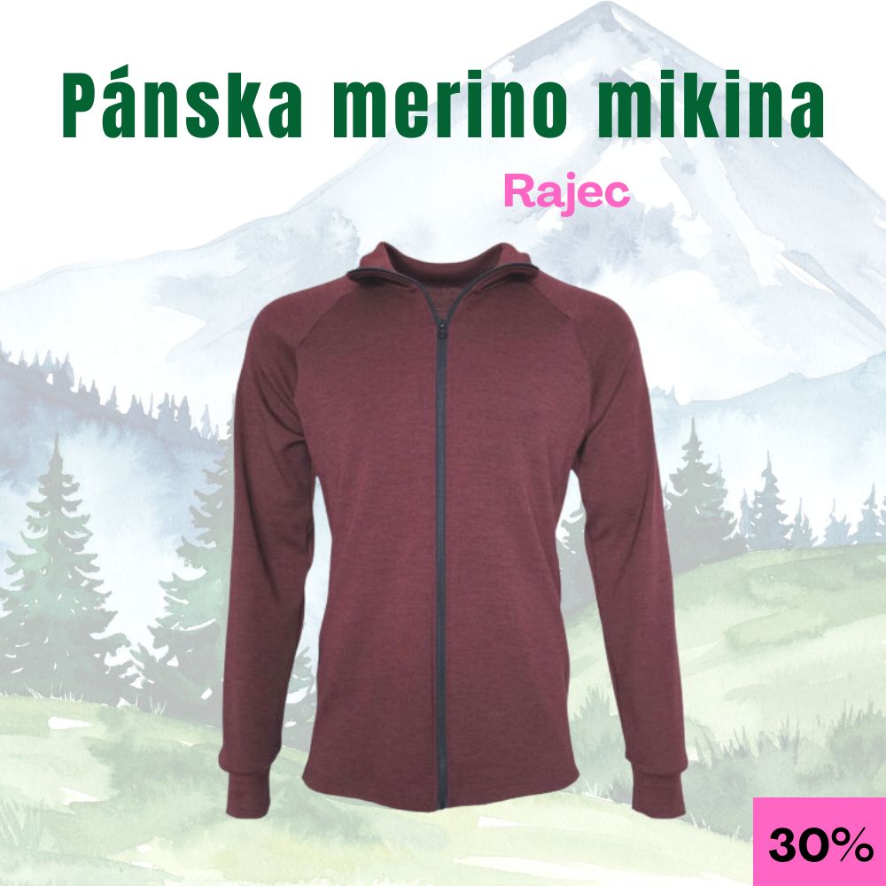 Pánska merino mikina Rajec