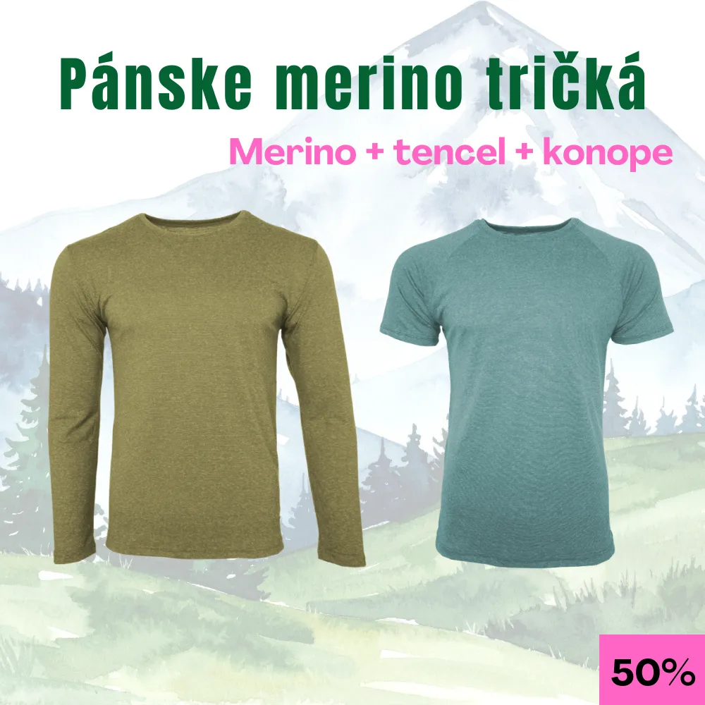 Pánske merino tričká – merino – tencel