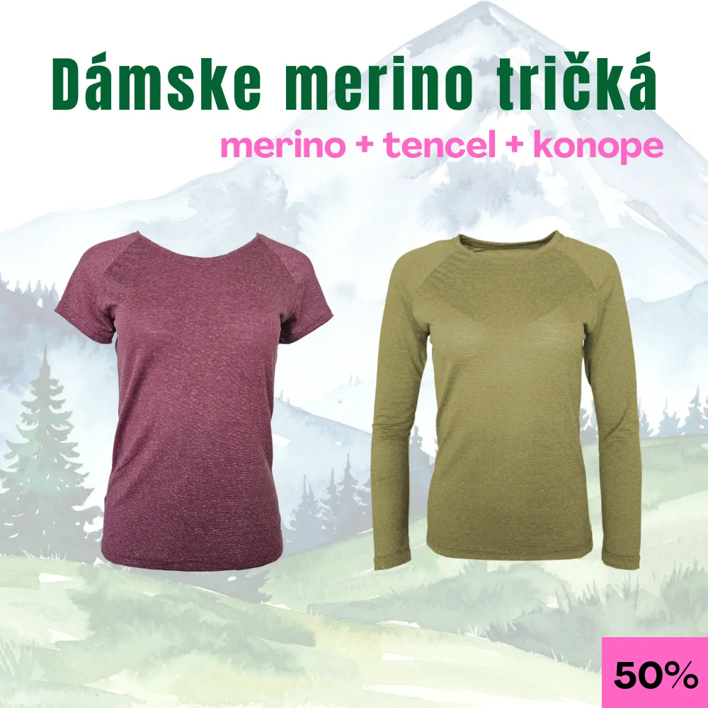 Dámske merino tričká – merino – tencel