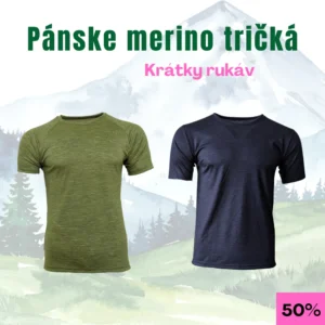 Tenké merino tričká pánske