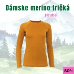 Dámske merino tričko hrubé
