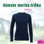 Dámske tenké merino tričko